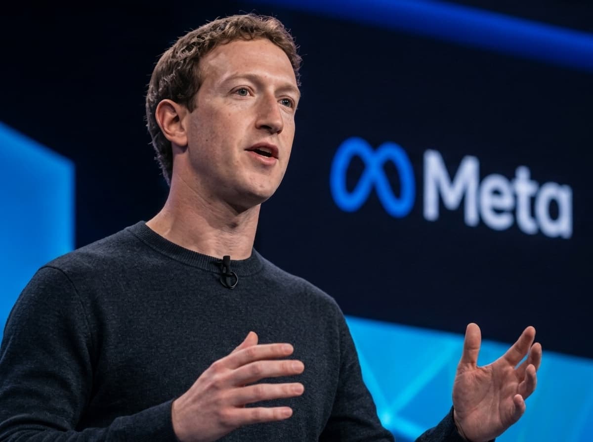 Mark Zuckerberg presentando novedades de Meta Ads