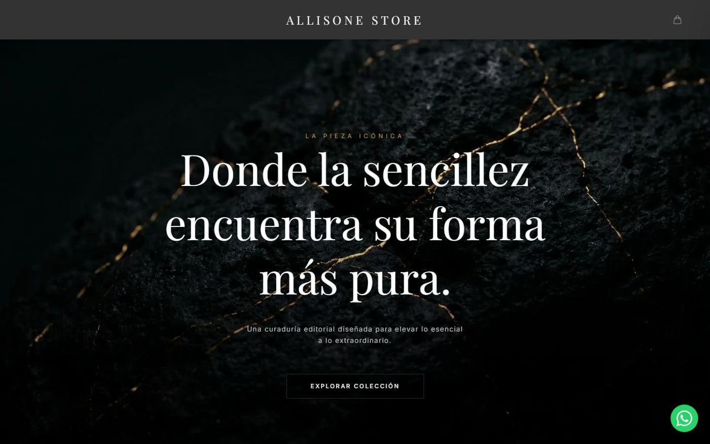 Allisone Store en escritorio
