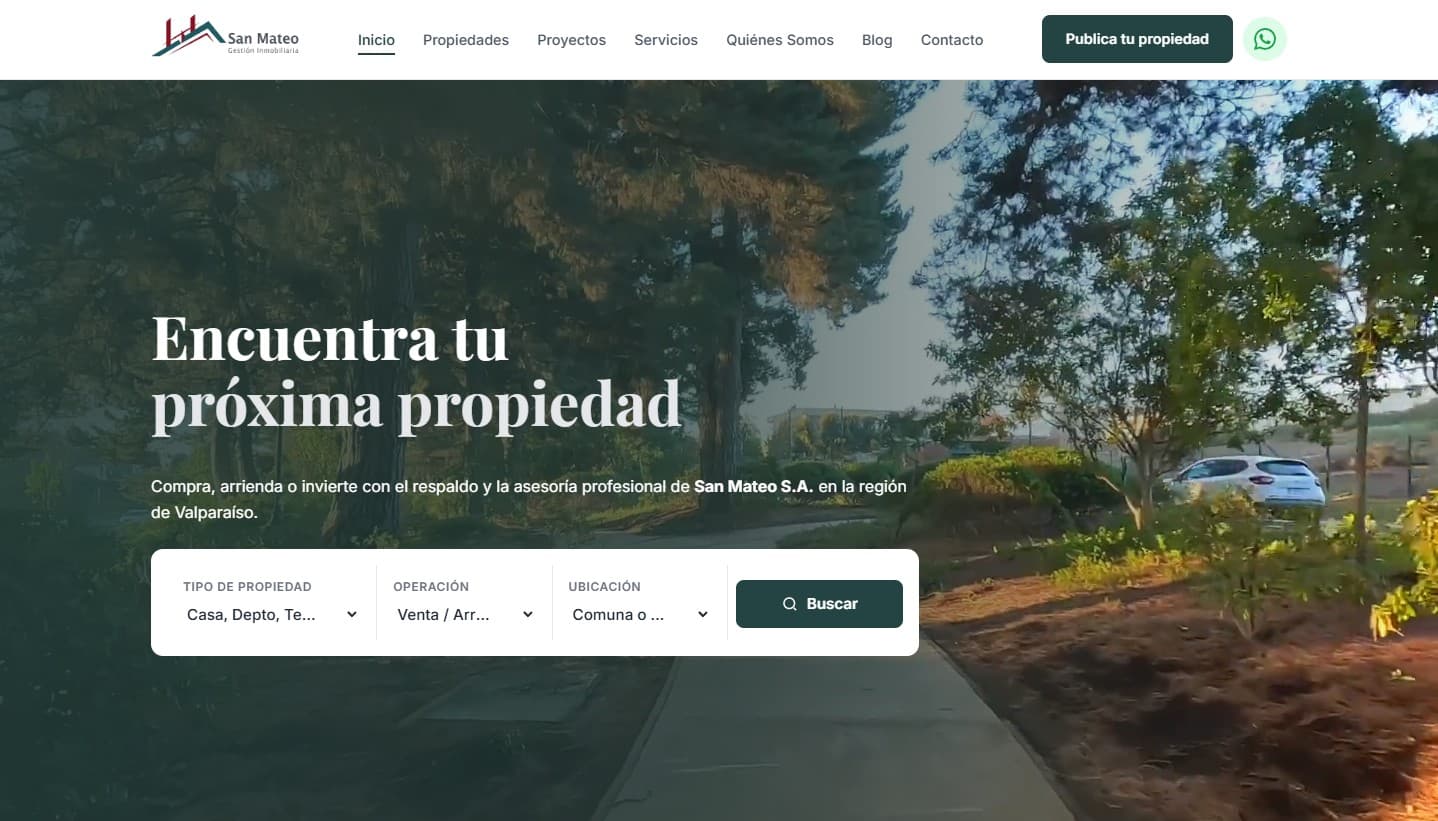 San Mateo en escritorio