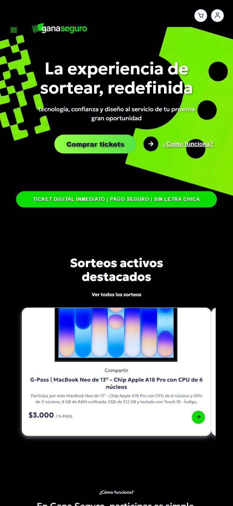 Gana Seguro en móvil